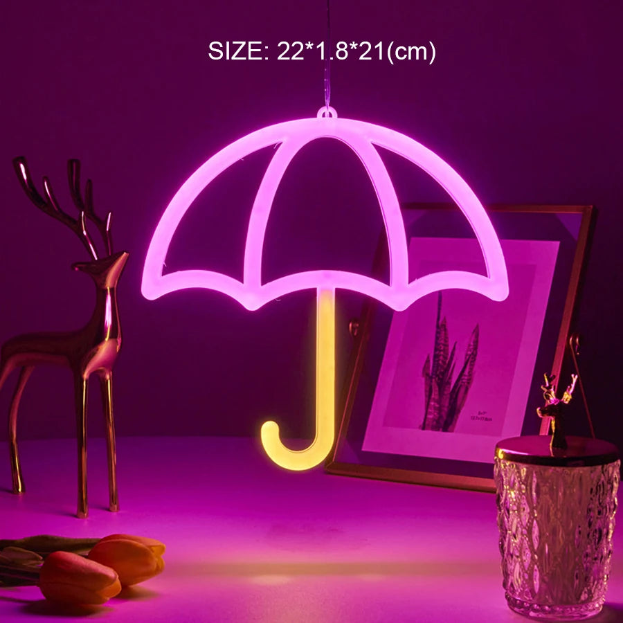 LED shaped lamp, double-sided neon light, letter light string, proposal and confession decoration light, night light