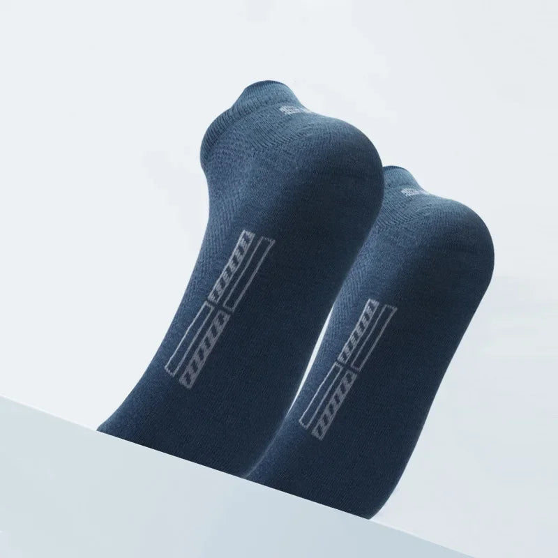 3Pairs Organic Cotton Men Socks Ankle Breathable Mesh Sports Sock Casual Athletic Summer Thin Short Sokken Plus Size EU36-44