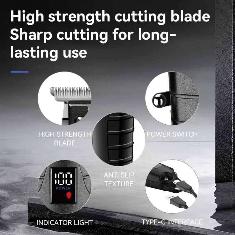 Kemei Km-2293 Barber Cordless Hair Trimmer 0mm Zero Gapped Carving Hair Clipper Professional Electric Finish Cutting Machine