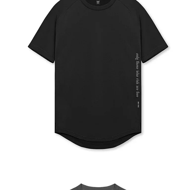 Men's Quick Dry Fitness T-Shirt Gym Running Sportswear Summer Breathable Workout Tee Bodybuilding Muscle Shirt Casual Activewear