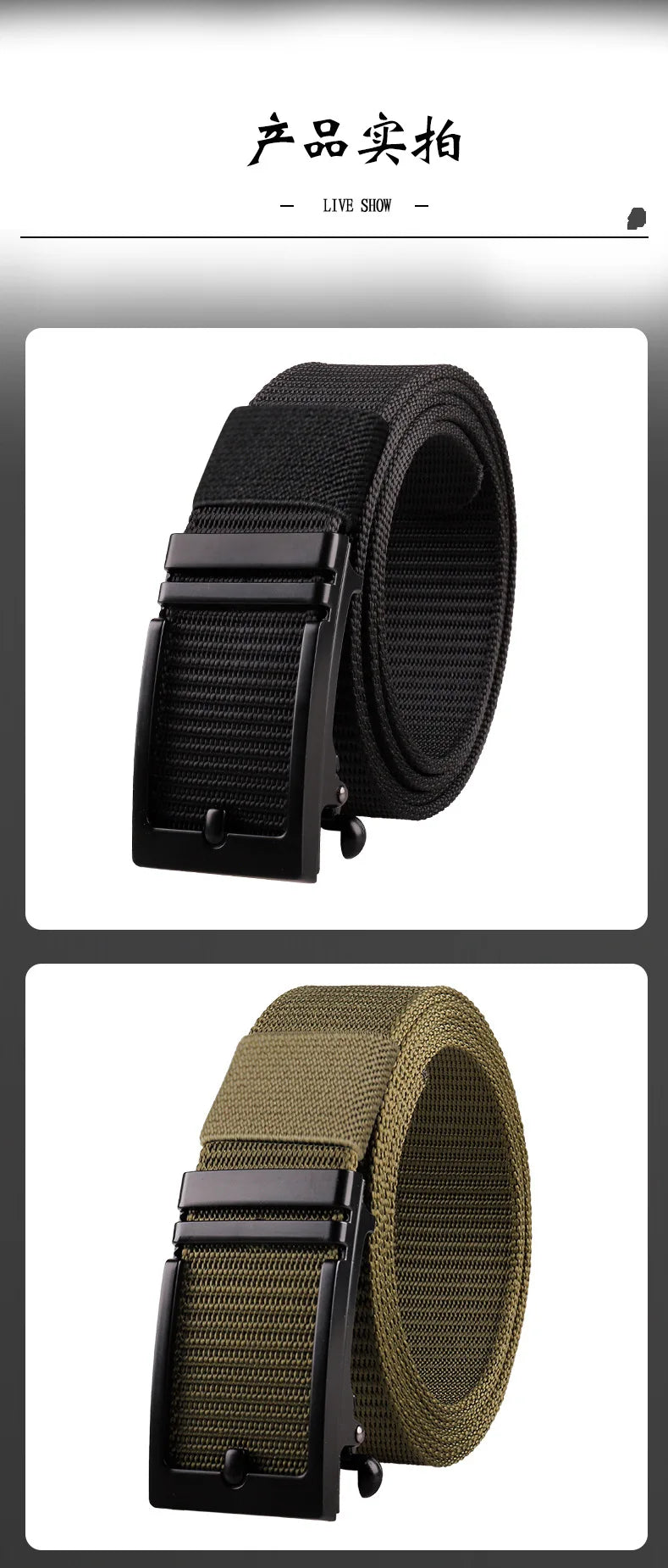 Nylon Belt for Men's Alloy Buckle Canvas Belt Outdoor Training with Tactical Automatic ratchet Belts golf Casual 140 Cinturones
