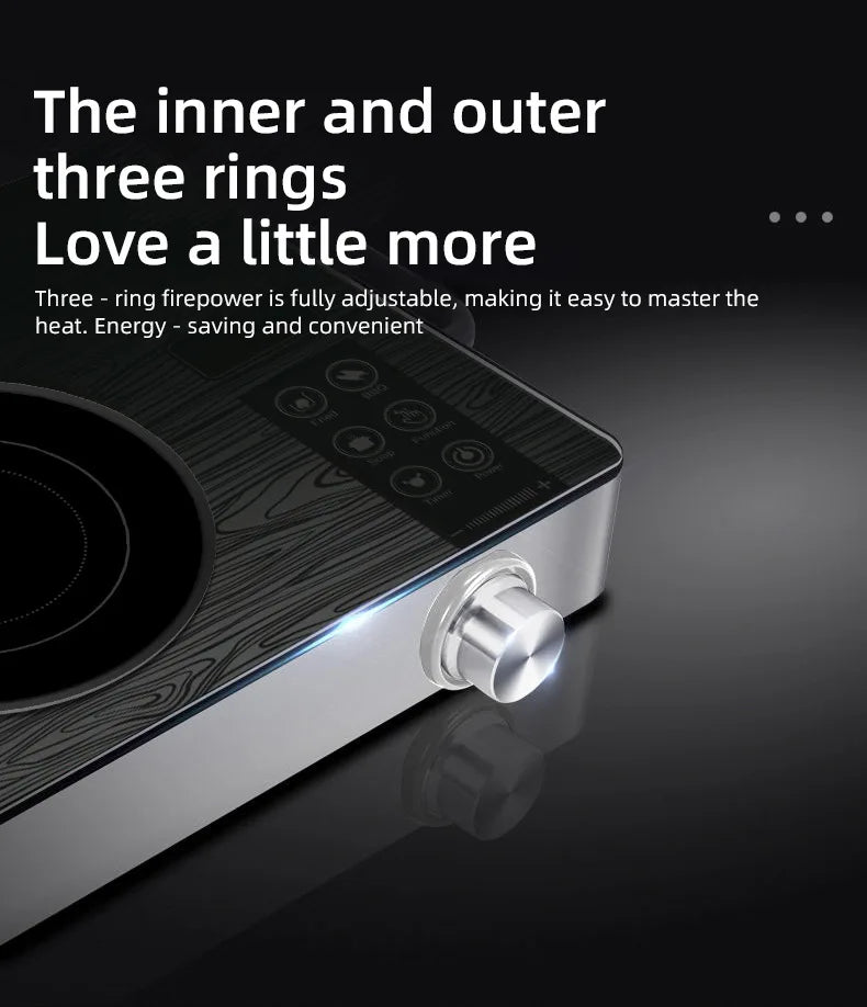 2200W Electric Ceramic Stove Cooktop Tea Maker Electric Hot Plate Heater Stove Heating Furnace Tea Stove Home Water Boiler 220V