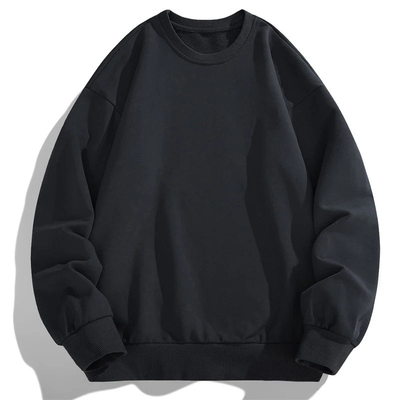 Men's Plus Size Sweatshirts 1XL-7XL Loose Pullover Comfortable Casual Printed Round Neck Tops Male Long Sleeve Shirt 110-185KG