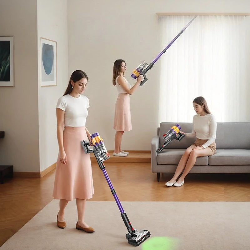 IDEACH V18 550W 50kPa Handheld Wireless Vacuum Cleaner with Touch Display Detachable Battery 40mins Electric Broom for Home,Car