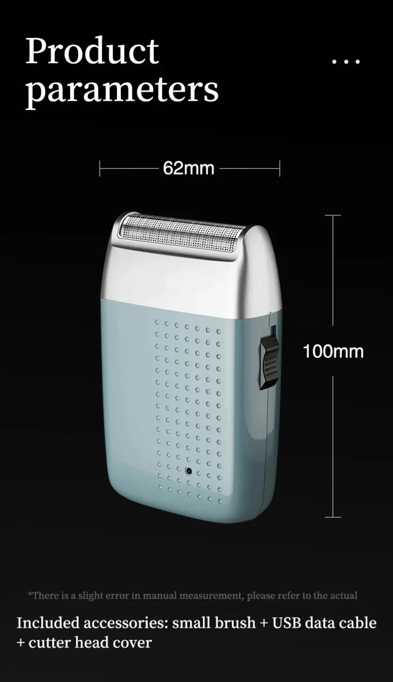 Electric Shaver For Men Beard Trimmer Shaver Portable Hair Clipper Rechargeable Shaving Beard Machine