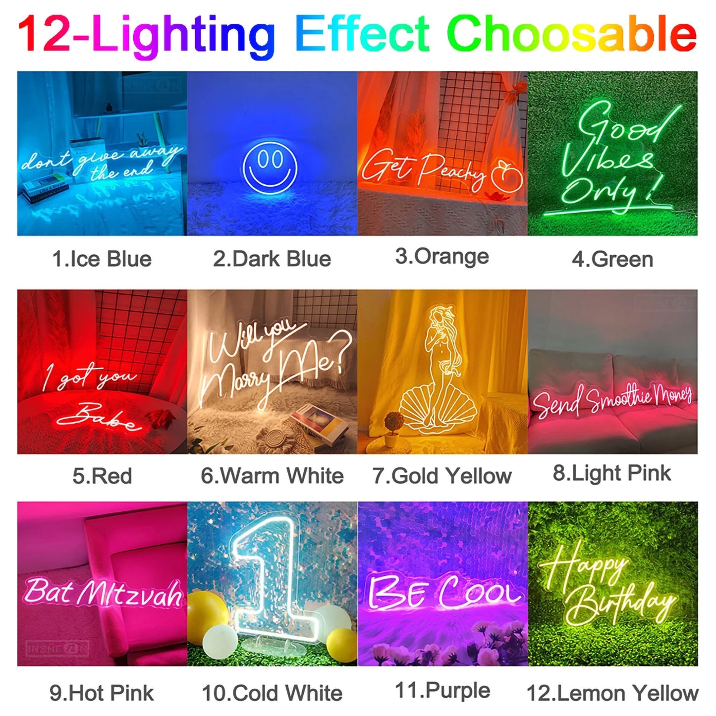 Lets Party Neon Sign LED Lights for Room Wall Wedding Birthday Bachelorette & Engagement Art Decoration New Year Christmas Decor