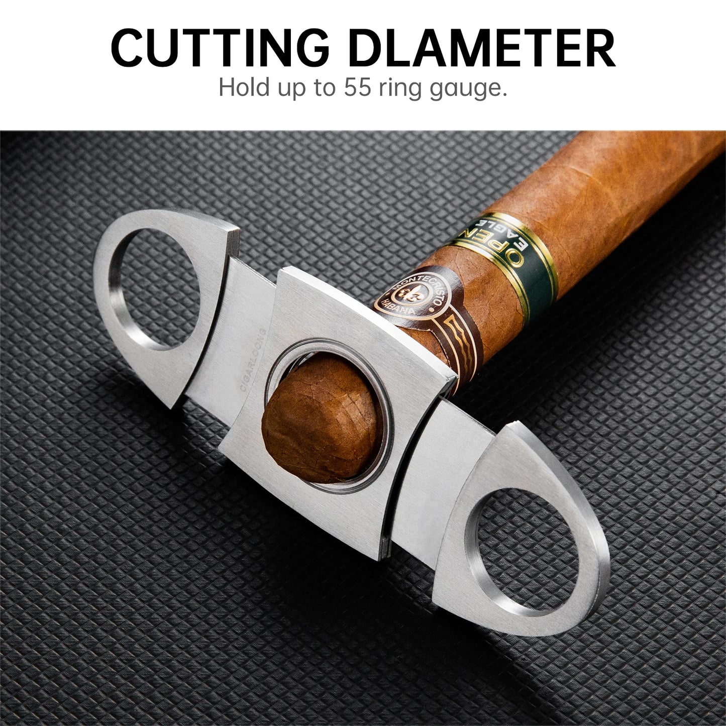 3-pack Cigar Case Luxury Portable Leather Holder Box Storage with Stainless Steel Sharp Cigar Cutter Smoking Accessories CH-24FA