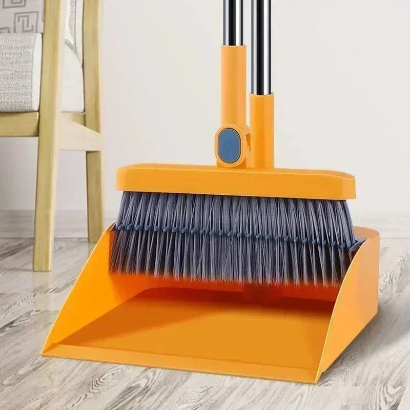 Broom Set Household  Broom Dustpan Set Brush Head Sweeping Folding Garbage Shovel Broom