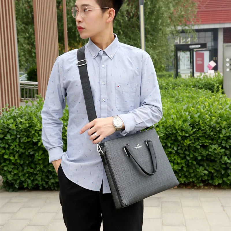 Business Men's Handbags Office Male Executive Briefcase Large Luxury Tote Laptop Bag for Man 2024 Shoulder Messenger Designer
