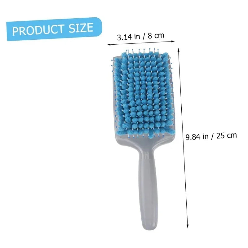 Professional Microfiber Bristles Comb with Nylon Bristles Absorbent Drying Hairbrush Scalp Care Brush Hair Styling Tool Salon