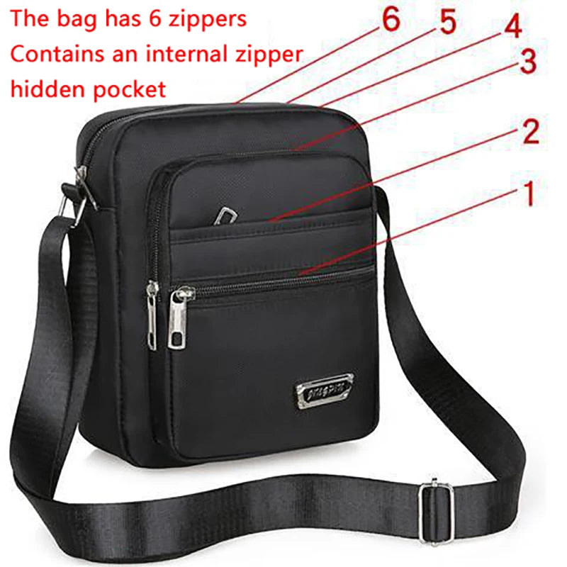 1Pieces Brand New Men Crossbody Bags Male Nylon Shoulder Bags Boy Messenger Bags Man Handbags Mountaineering Bag Christmas Gifts