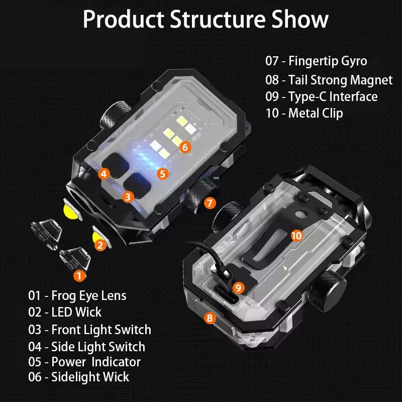 Mini Keychain Flashlight USB Charging Super Bright Torch IP65 Waterproof Emergency COB LED Work Light for Camping Fishing Hiking