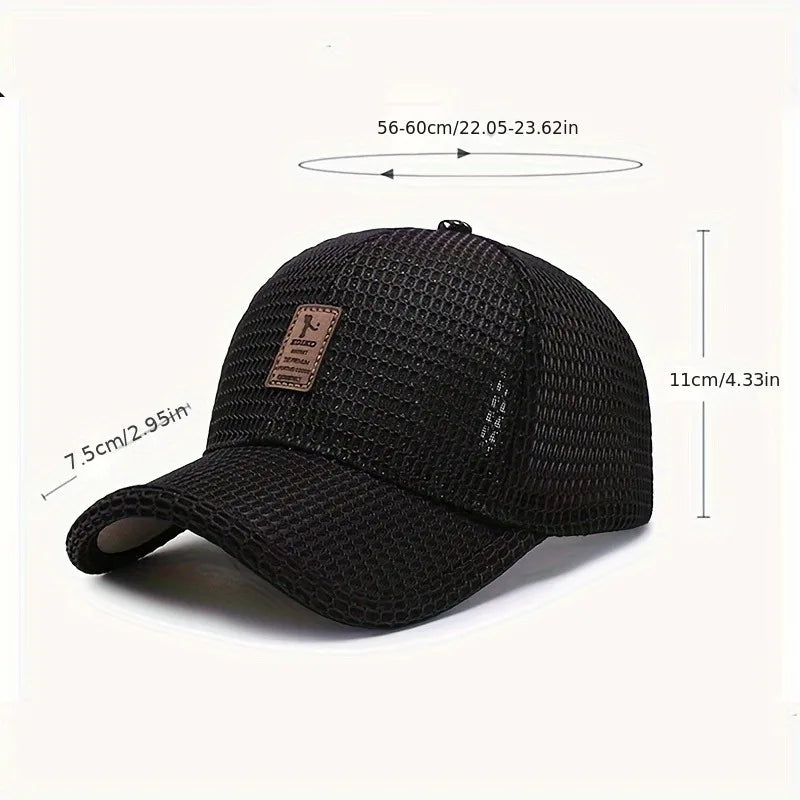 Breathable Mesh Baseball Caps - Adjustable, Quick-Drying, Casual Trucker Hats for Men & Women, Perfect for Summer Outdoors