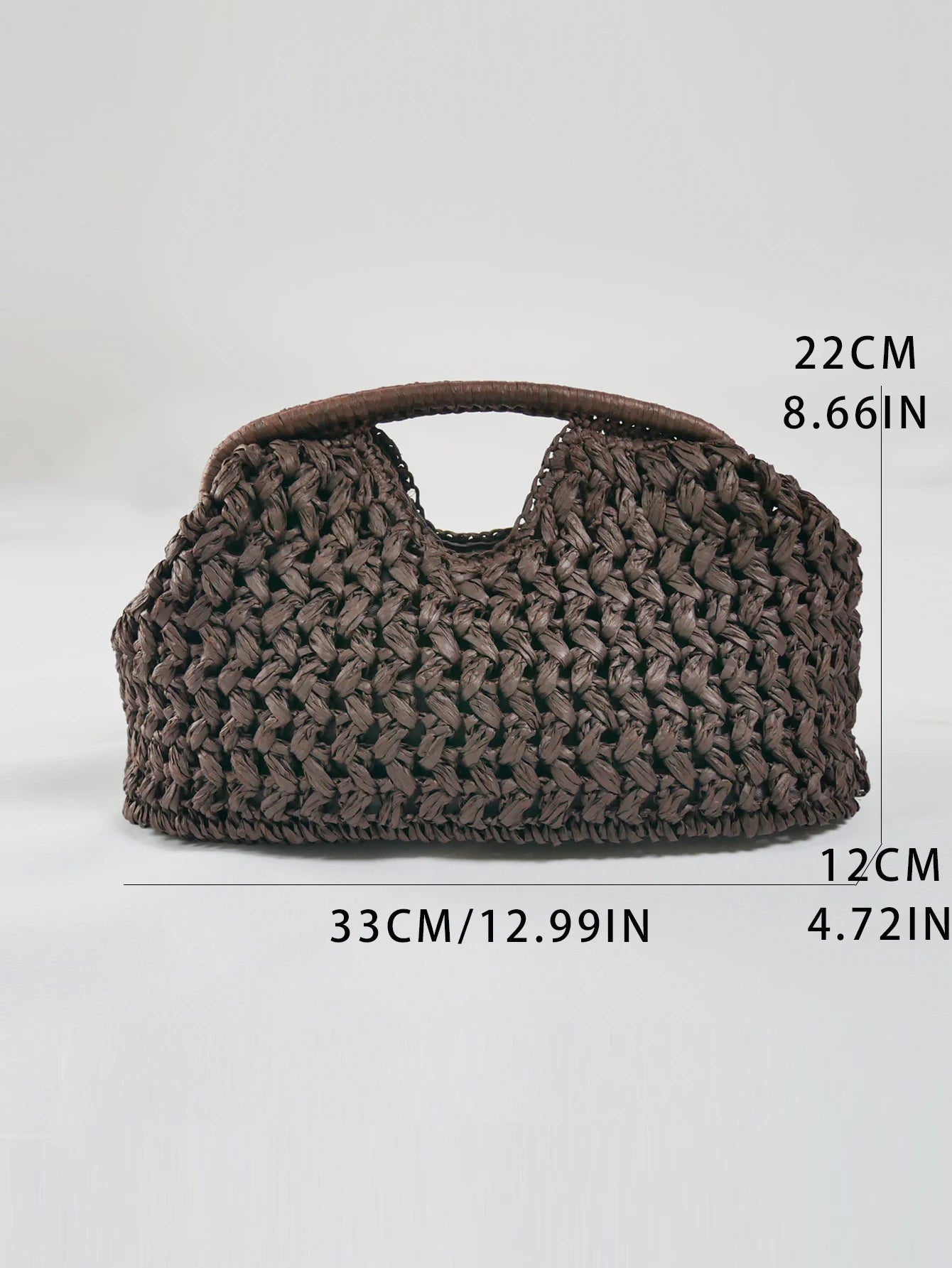 Fashion Straw Clip Shell Clutch Bag for Women Designer Paper Woven Handbags Casual vintage Handmade Summer Beach Bag 2025