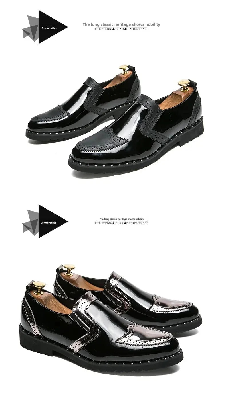 Size 38-48 Classic Men Loafers Men Casual Comfortable Fashionable Small Leather Shoes European American Elegant Brand Shoes