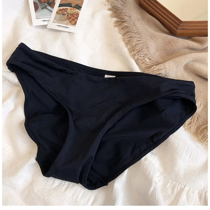 9 Color Women Seamless Panties Sexy Low Waist Milk Silk Comfort Breathable Briefs Buttock Cover Basic Shorts Ladies Lingerie