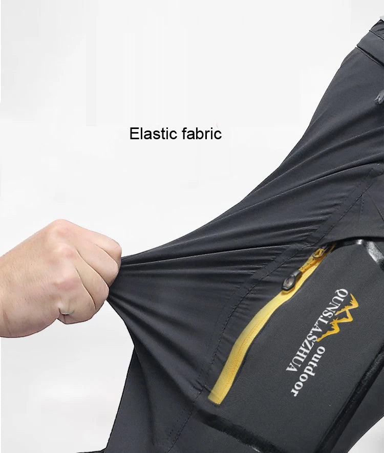 Spring Hiking Pants Men Waterproof Can be converted into shorts Fishing Wear Climbing Clothes Quick Dry Anti-UV Trousers