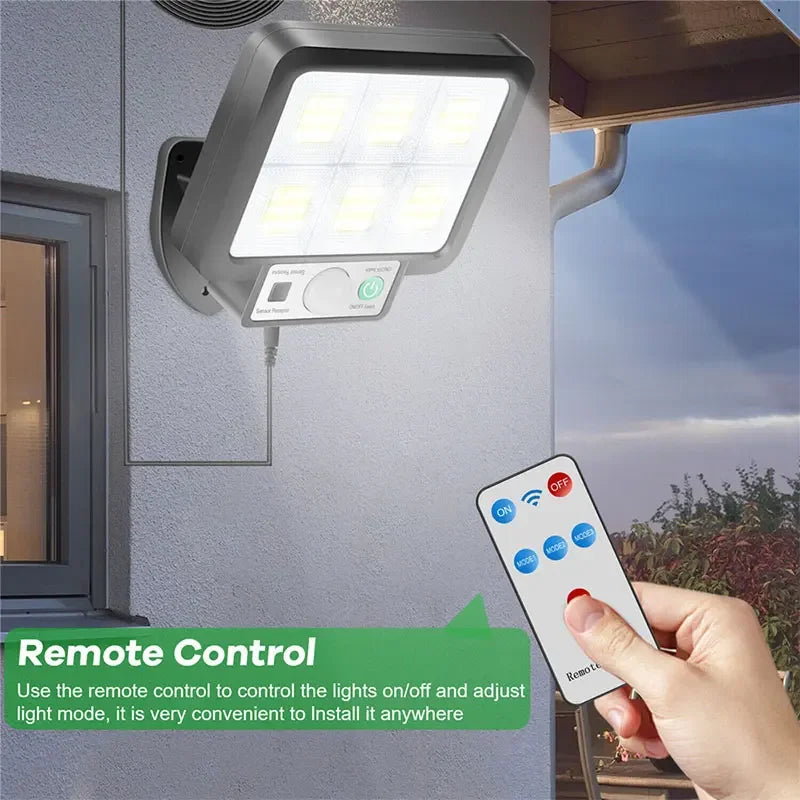 Outdoor Waterproof Emergency Street Garden Security Decor Lamp LED Solar Split Wall Lamp Motion Sensor Sunlight Light 3 Mode