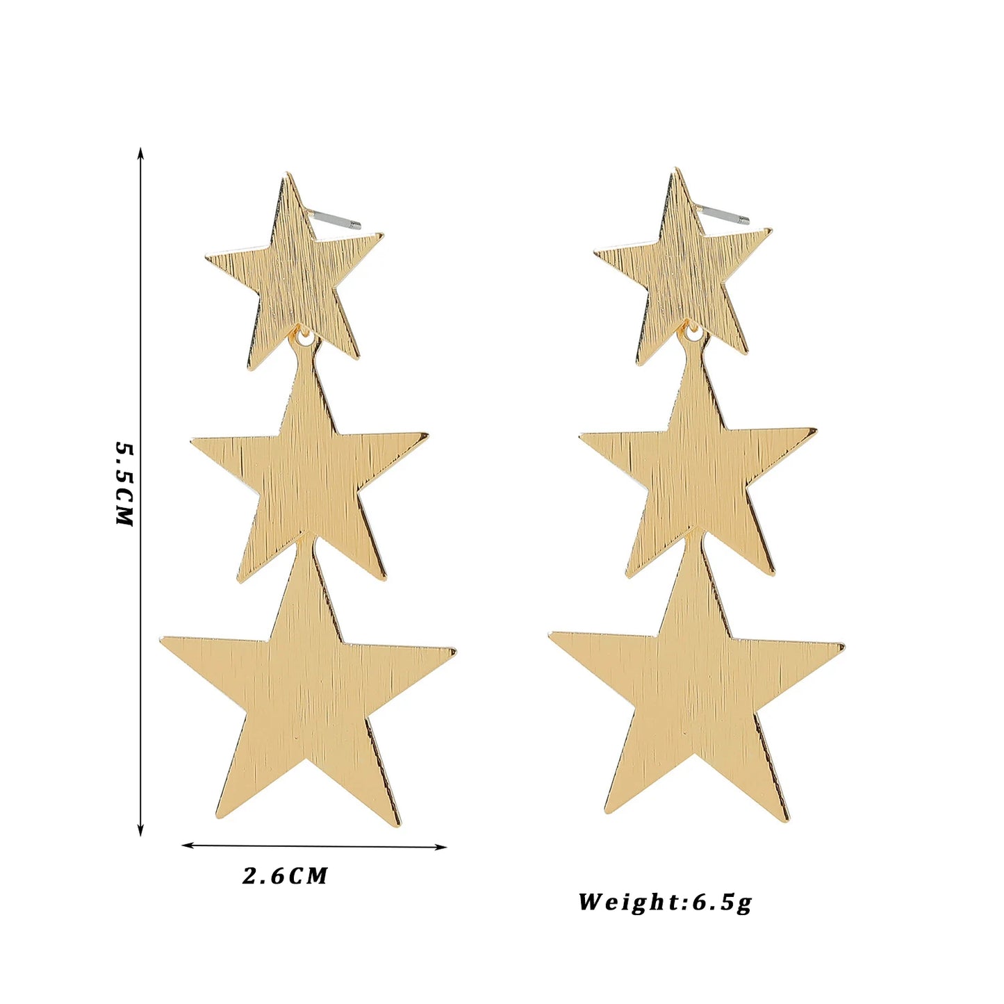 European Exaggerate Metal Statement Earrings for Women Vintage Fashion Round Star Leaf Irregular Geometry Long Earrings Jewelry