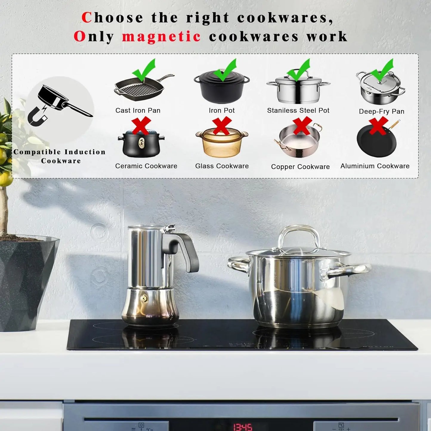 NOXTON Induction Hob 3-Burner, 60cm Built in Induction Hob, Electric Hob with Touch Control, Timer, Safety Lock, 5200Watts, wi