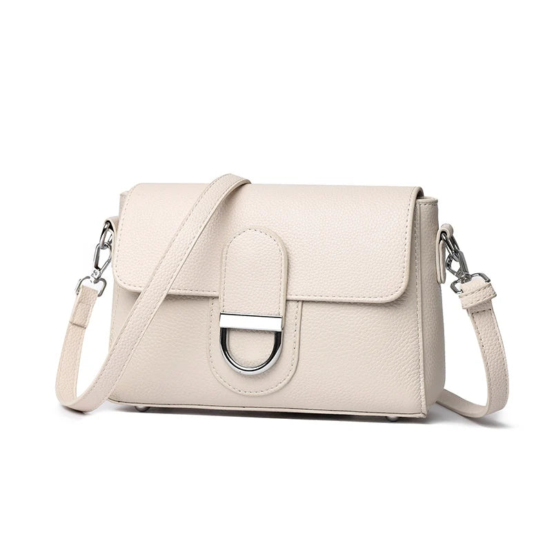 Luxury Brand Genuine Leather Handbag Women Fashion High Quality Solid color Cow Leather Shoulder Crossbody Bag Female Tote Bags