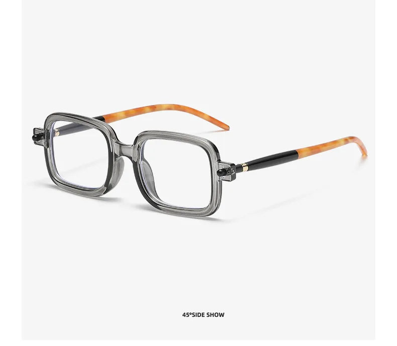 UVLAIK Myopia Optical Glasses Frame Men Women Retro Square Sunglasses Fashion Anti Blue Light Computer Goggles Eyglasses