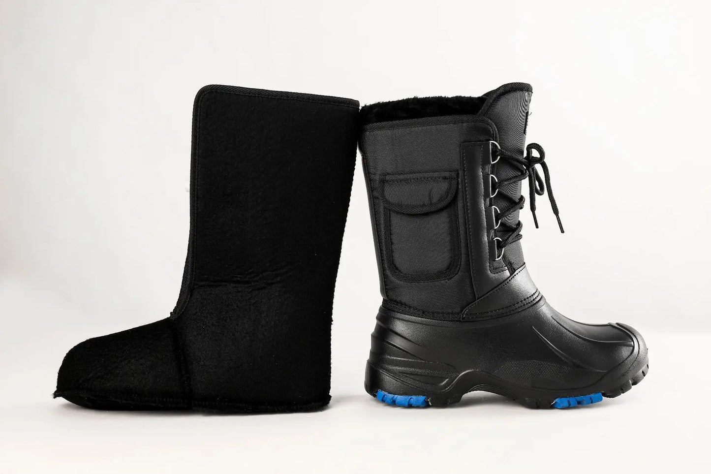 2024 autumn and winter warm men's fashionable snow boots for fishing and skiing, waterproof, simple and casual mid top shoes for