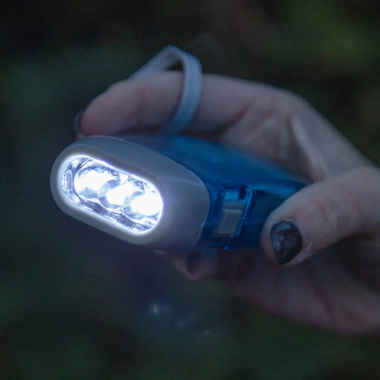 Portable Hand Pressing LED Night Flashlight Self-Powered Dynamo Crank Power Wind Up Manual Power Generation For Camping Riding