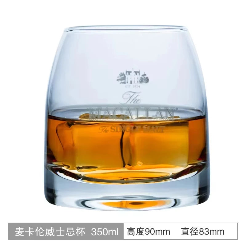 Macallan Exclusive Single Malt Whiskey Glass Crystal Wine Tumbler Vodka Cognac Brandy Snifter Gather Together Mouth Tasting Cup