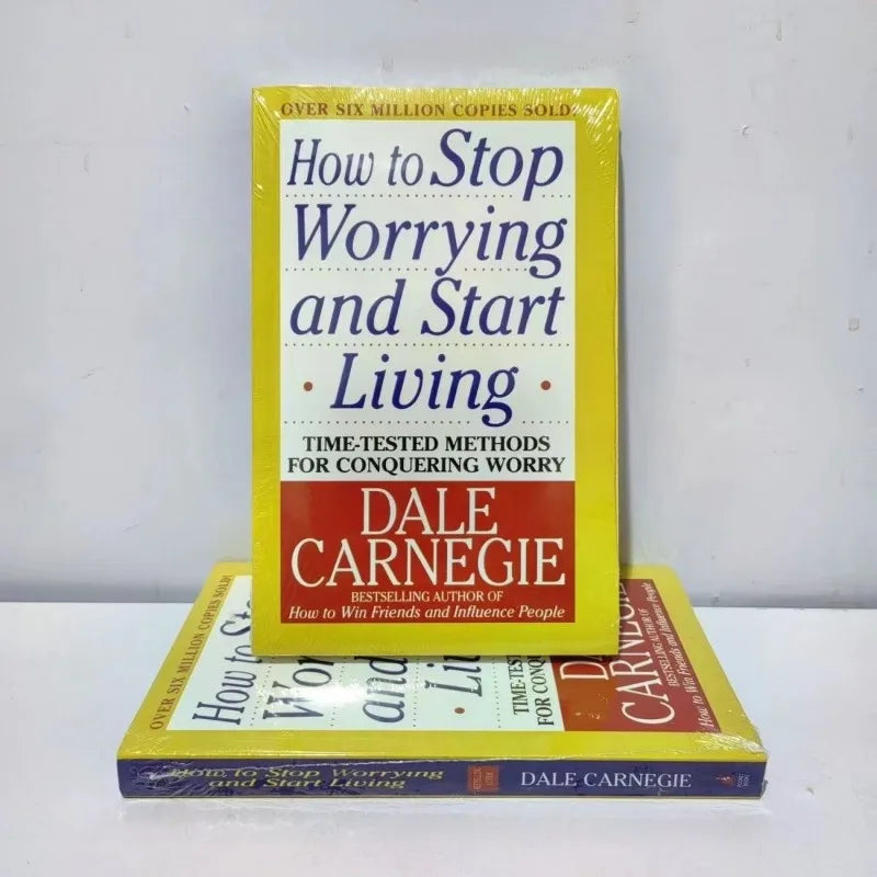 2 Books/set By Dale Carnegie How To Win Friends & Influence People And How to Stop Worrying And Start Living In English