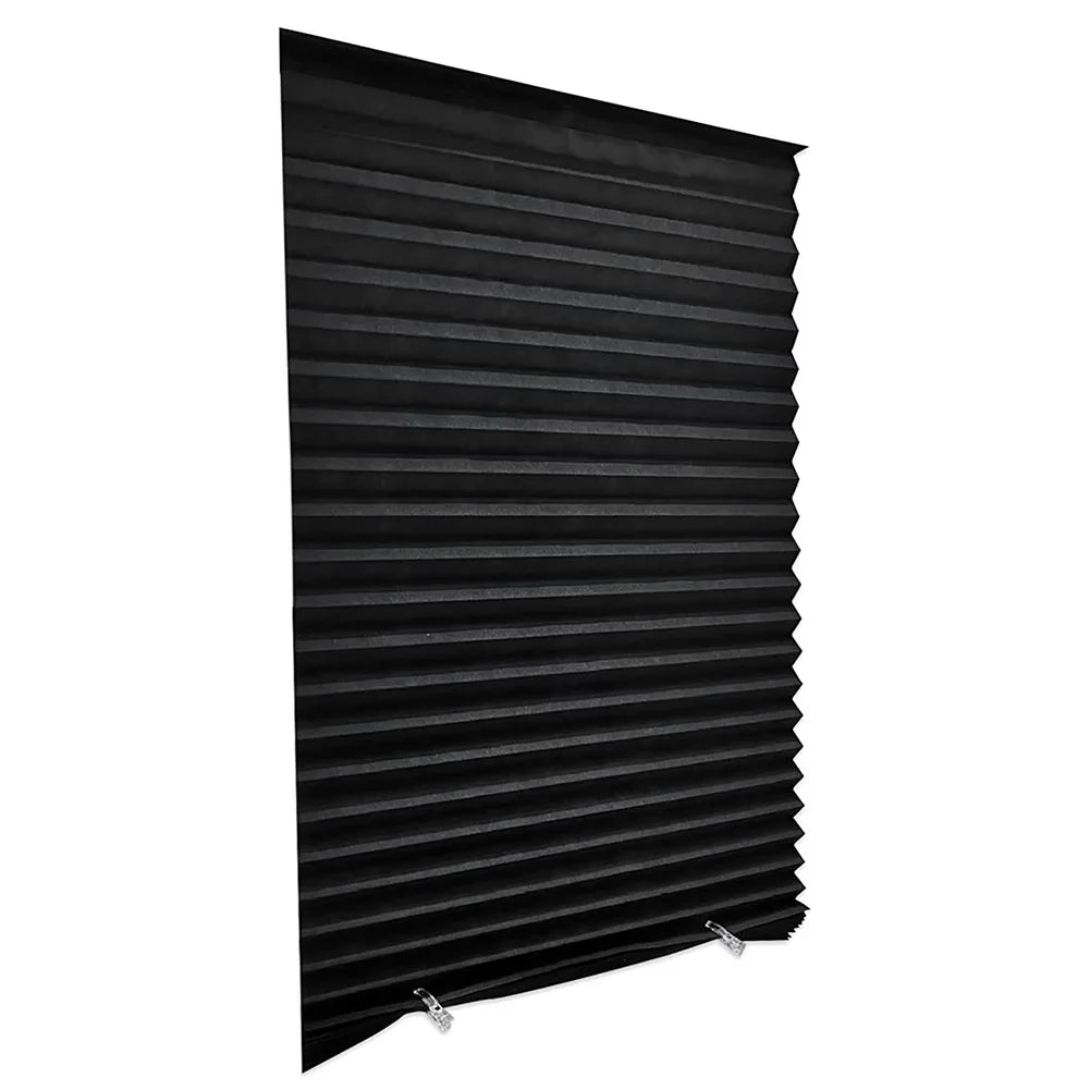 Shading Curtain Portable Roller Blinds Blackout Curtain Self-Adhesive Fully Blackout Curtains Black Cloth Home Office Decoration