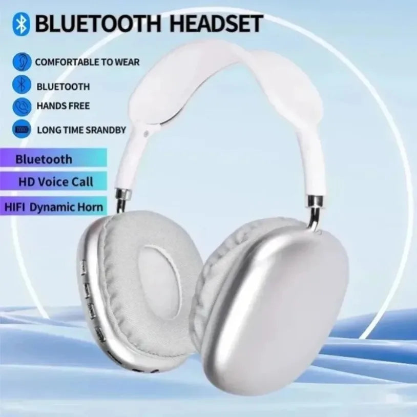 Head Mounted Bass Earphones Wireless Bluetooth Earphones Sports Headset Game with Charging Touch Control Earbuds for Music