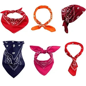 3 Pack Paisley Pattern Bandanas Face Mask Square Scarf Wristband Headwear Outdoor Sports Scarf Riding Camping Cycling Headscarf