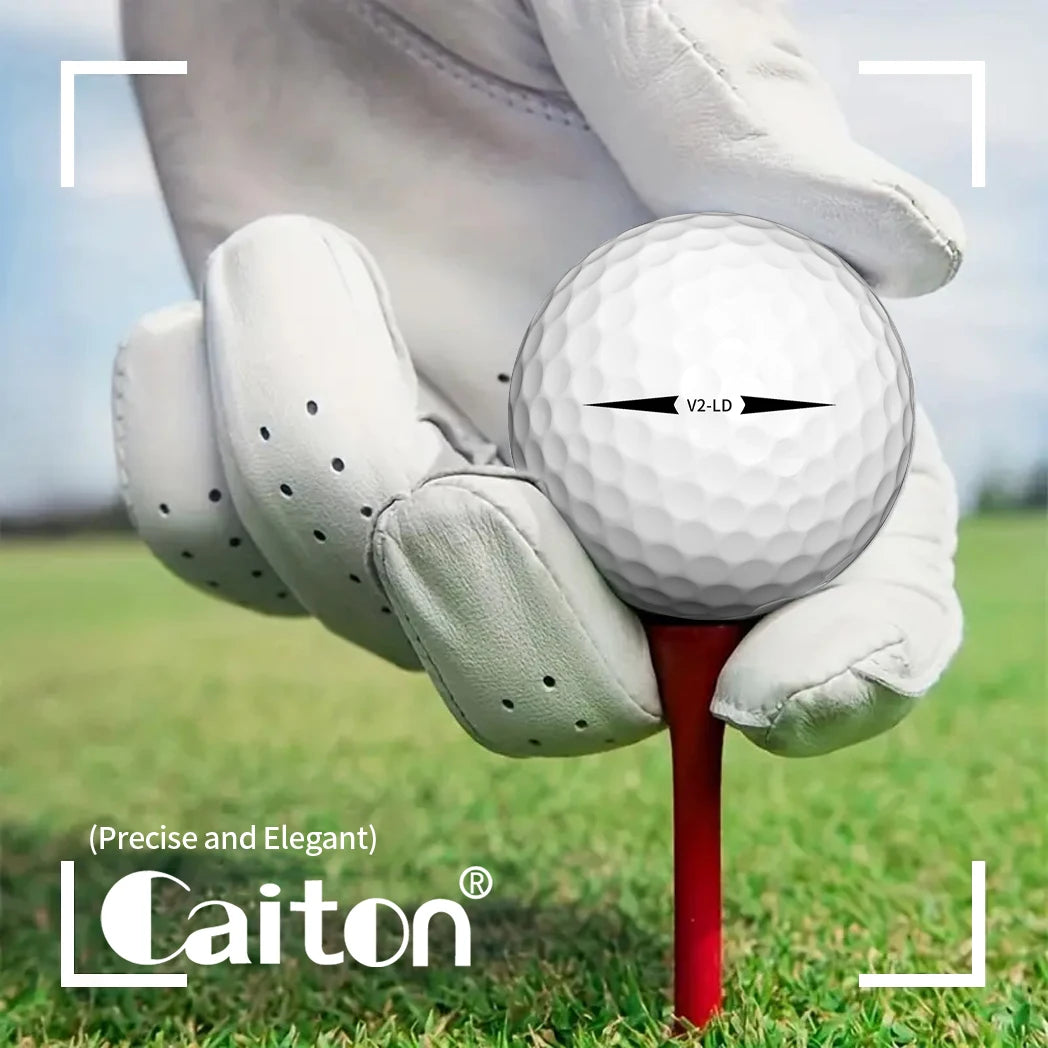 Caiton 50pcs 2-Layer Tournament Golf Balls, Soft Feel, Max Distance, Spin Control, Durable, Precision, Ideal for Training & Play