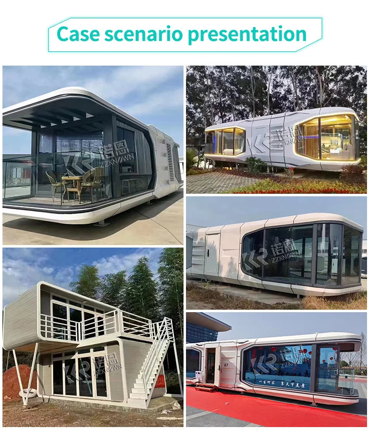 China Steel Frame Modular Modern Foldable Prefab Luxury Expandable Folding Container Houses