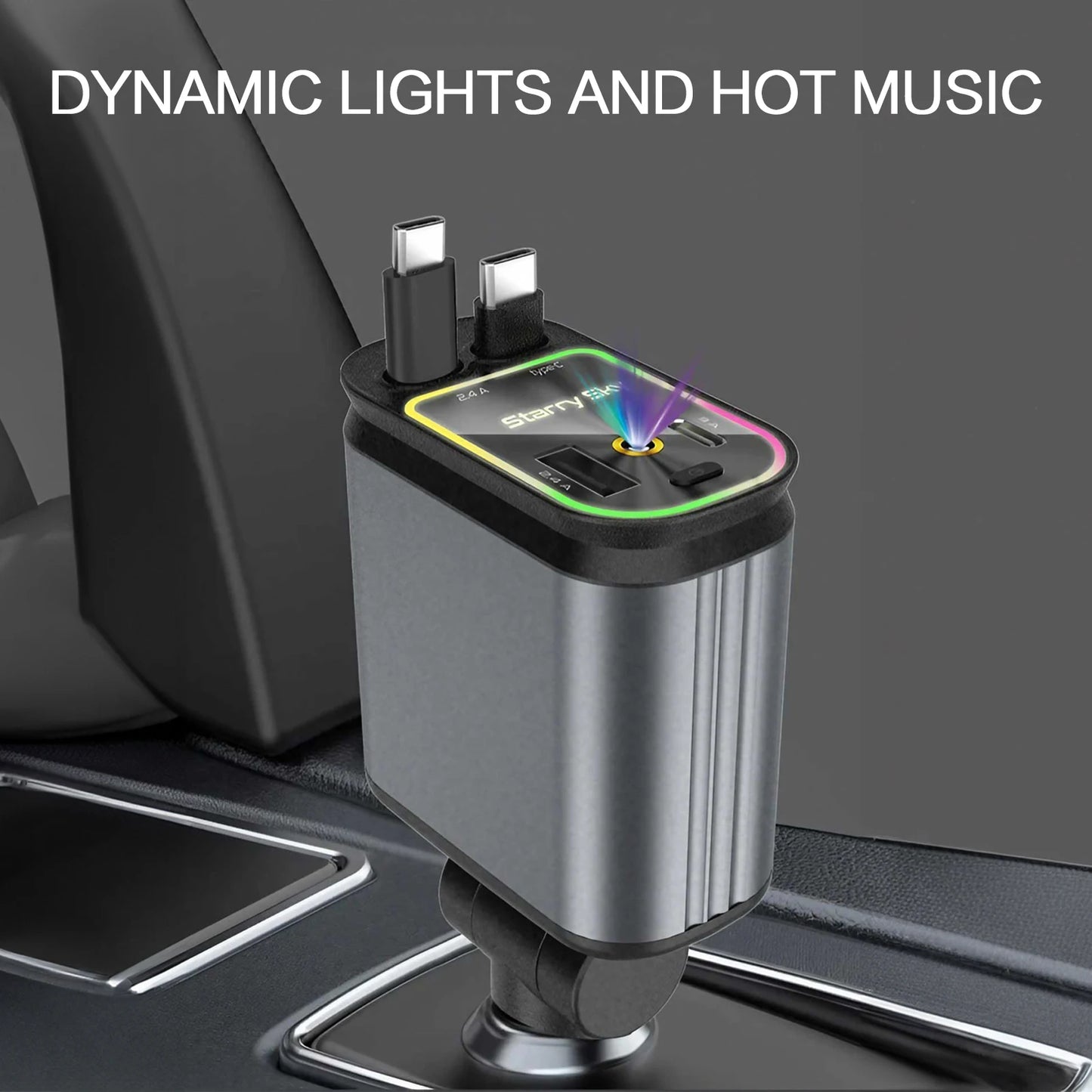 High Quality 3.1A Dual USB Car Charger 2 Port LCD Display Voltmeter 12-24V Cigarette Lighter Socket Car Charger Adapter
