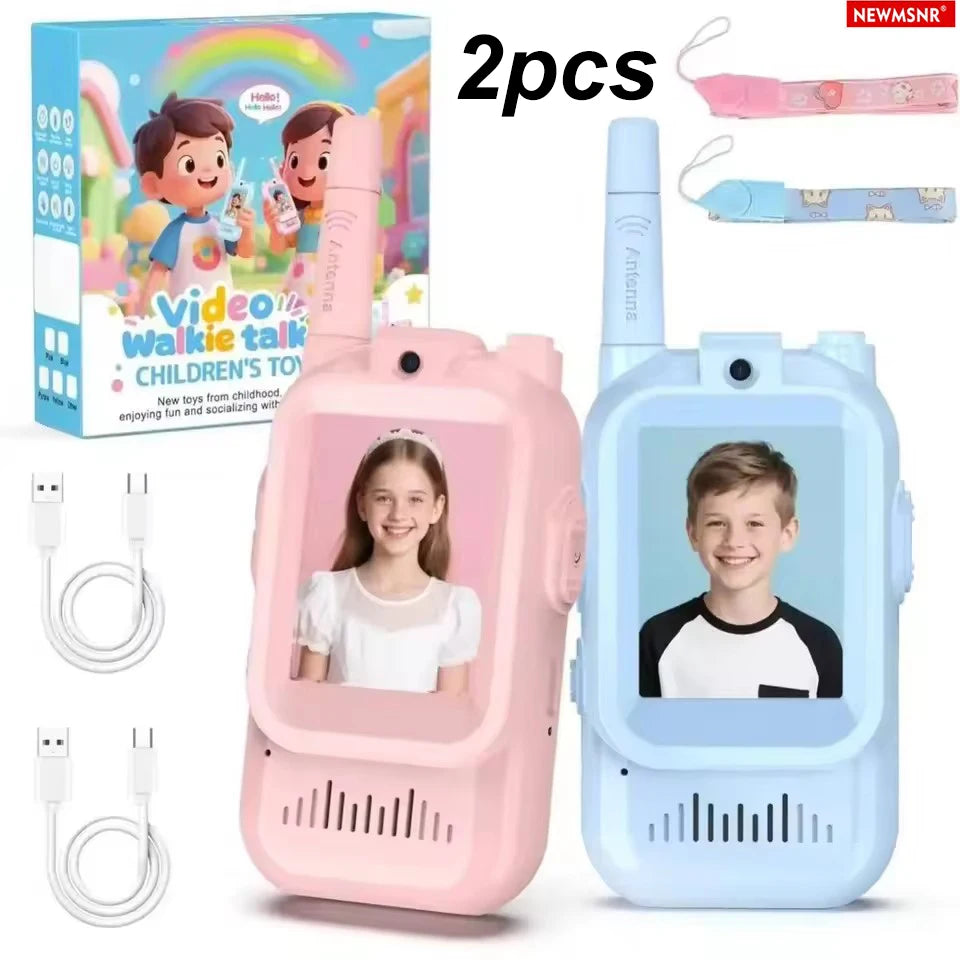 NEW Airiton Kids Video Walkie Talkie Long Range No Internet Connection With Camera Toys For Home Outdoor Christmas Gifts For Kid