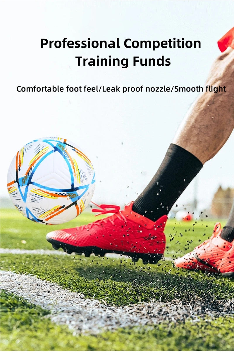 Soccer Balls Official Size 5 PU Material Seamless Match Training Football Goal Team Outdoor Professional Functional Training