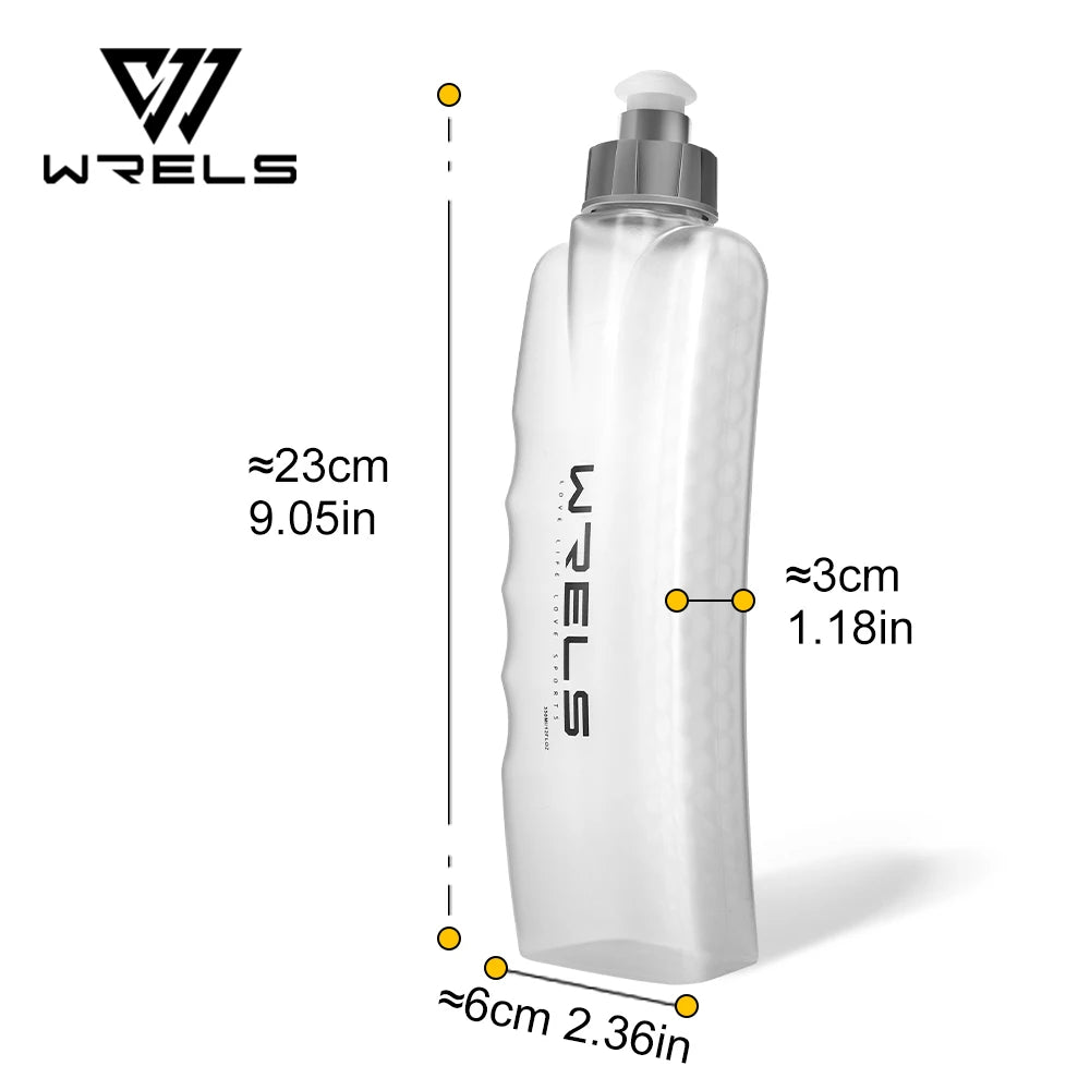 Upgraded Curved Sports Water Bottle with Easy Grip Running Cycling Belt Pack Fitness Hydration