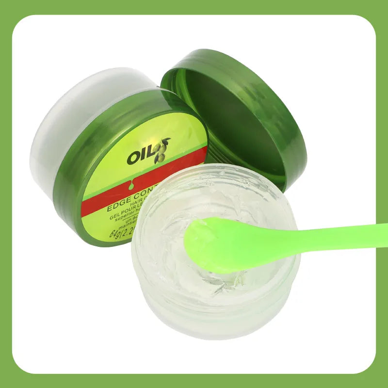 Olive Oil Edge Control Gel Lay Your Edges Down Hair Gel Smoothing Natural Curly Hair Edges Control Gel Silky Smooth Edges Pomade
