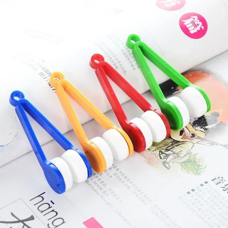 Portable Multifunctional Glasses Cleaning and Wiping Tool of Microfiber Cleaning Brush for Sunglasses Glasses Microfiber Cloth