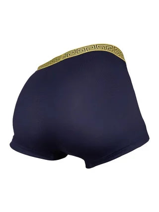 Men's 5-Pack Milk Silk Boxers - Luxe Greek Key Waistband