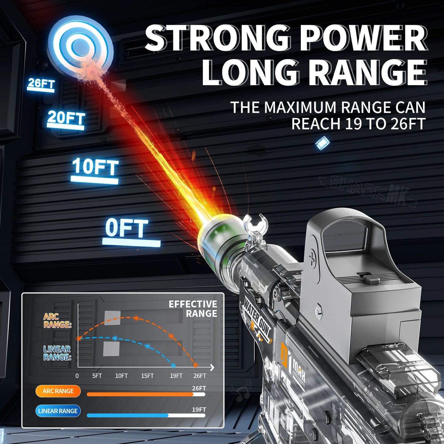 2025 Kids Hot Selling Electric Spray & Water Gun Simulates Sound Light Gun Toys Outdoor Activities Spray Vibration Gun Toys
