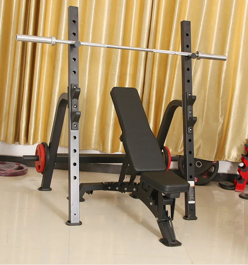 Adjustable Heavy Weight Workout Fitness Bench Home Flat Foldable Incline Decline Bench Press Metal Material