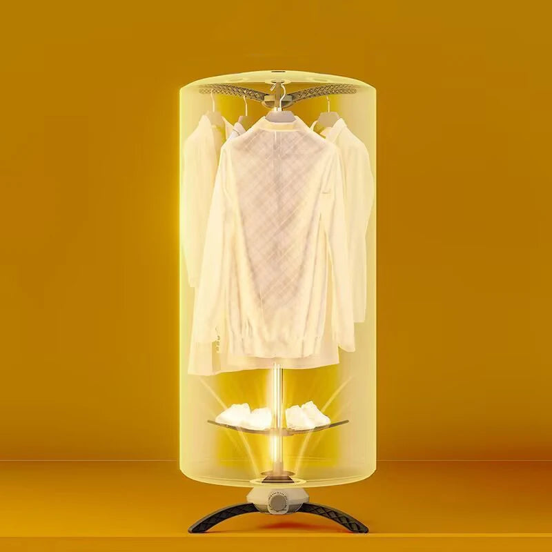 220V Electric Clothes Dryer Portable Warm Air Folding Drying 2 Layers Stand Support Shoes Dryer Machine