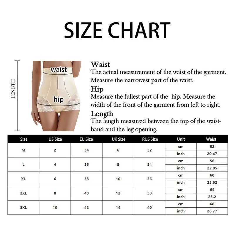 New Tummy Control Panties Women Zipper Body Shaper High Waist Shaper Pants Seamless Shapewear Postpartum Panties