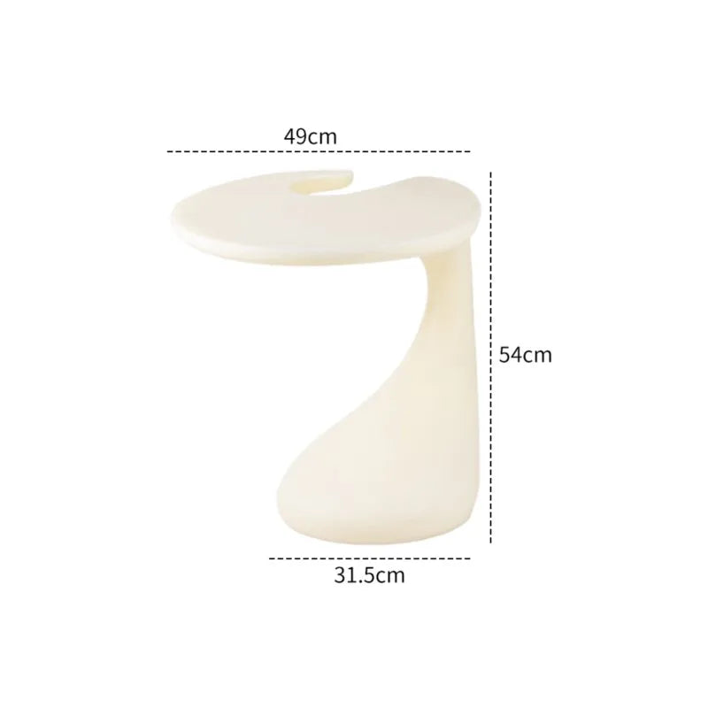 Realife Light Luxury High-end Creative Bedside Table Shelf Sofa Edge Table Living Room Mobile Black Minimalist Coffee Table 2025