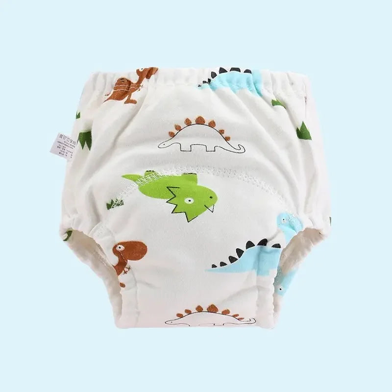 5PC Waterproof Reusable Cotton Baby Training Pants Infant Shorts Underwear Cloth Baby Diaper Nappies Panties Nappy Changing