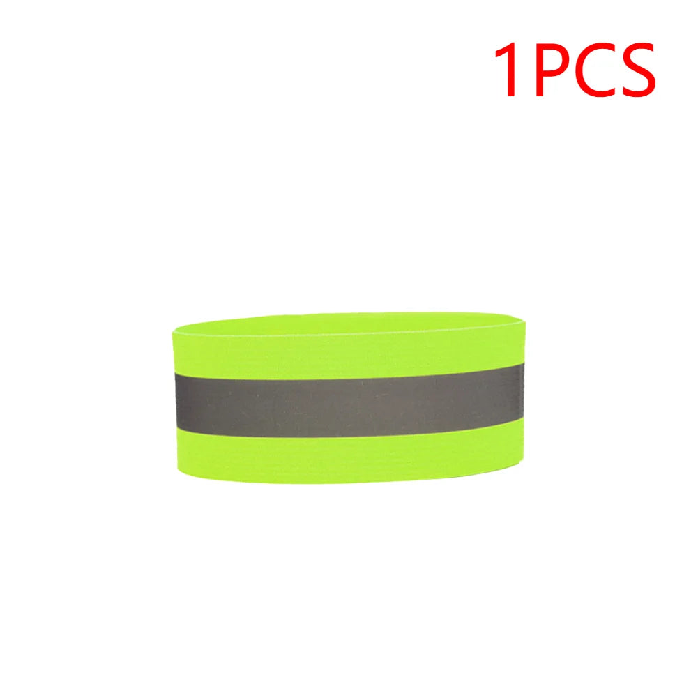 Reflective Bands&Vest Elastic Armband Wristband Ankle Leg Straps Safety Reflector Tape Straps for Night Walking Cycling Running