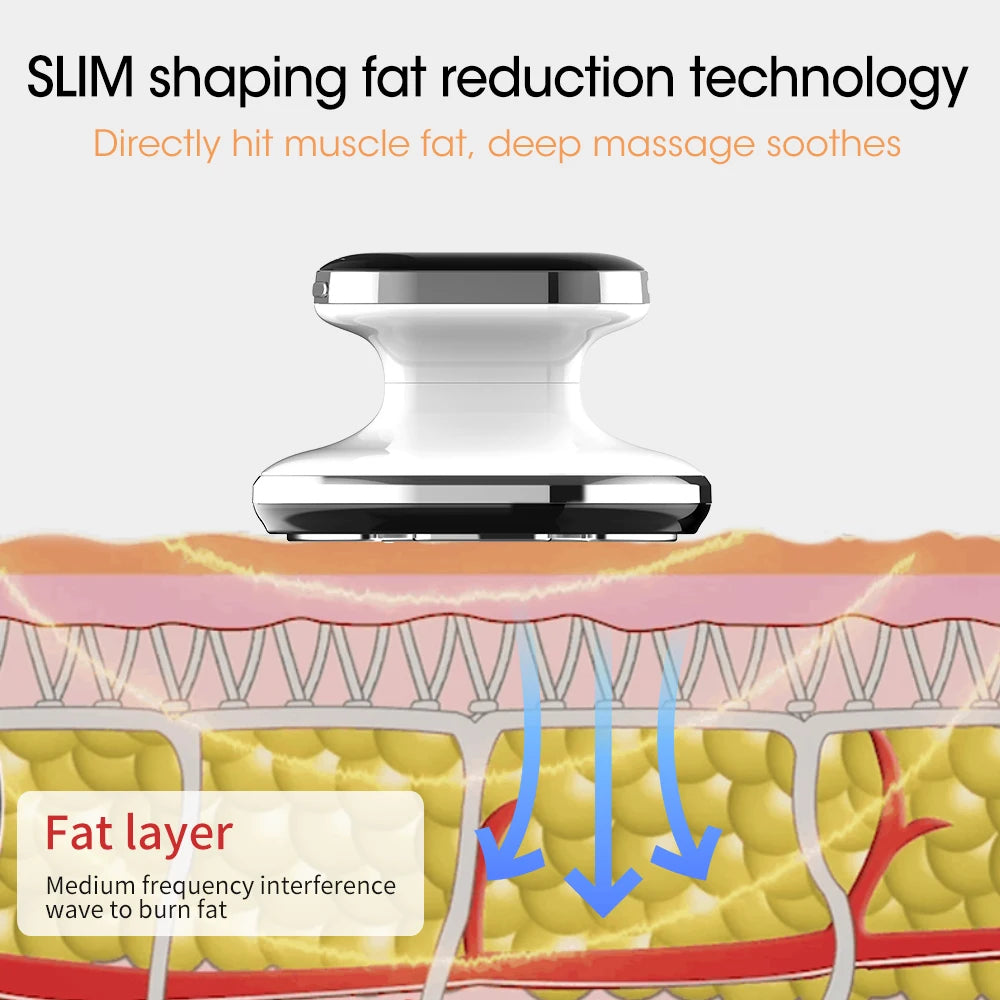 4 Modes Cellulite Massager Body Sculpting Machine Electric Fat Burner Body Slimming Weight Loss Skin Lifting Beauty Care Device